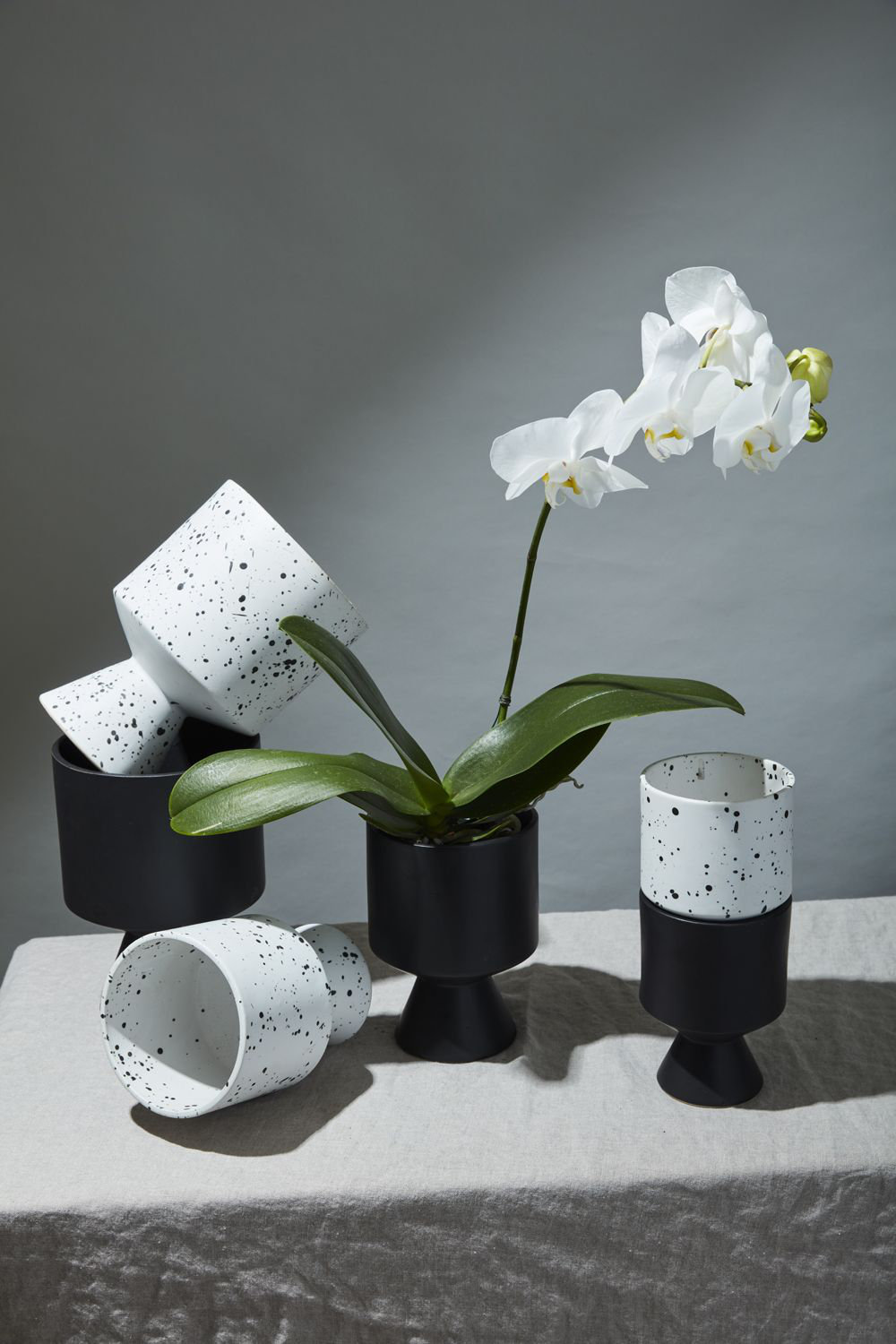 Waters Handmade Ceramic Pot Planter, 7.5" H x 5.25" W x 5.25" D