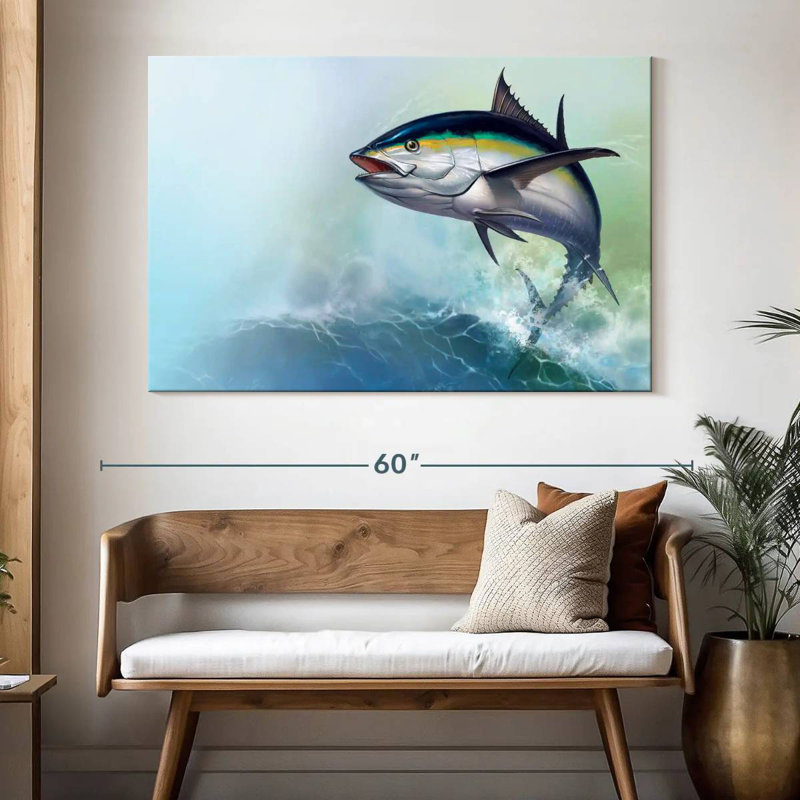 Flying Tuna Fish, 34" H x 51" W