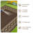 Waterproof Reversible Outdoor Rug 9x18ft – Durable Plastic Straw Patio Carpet – Easy Clean, Mark Resistant, Non-Slip, With Carry Bag & Stakes – For Patio, RV, Camping – Peony Brown/Coffee, USA-1194818179-1194818190
