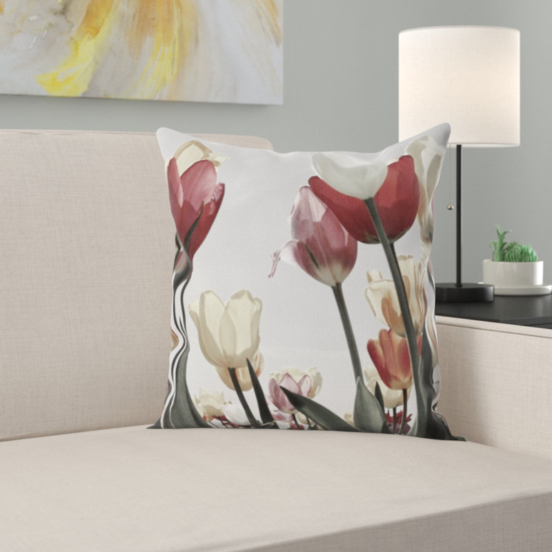 Coussin de tulipes