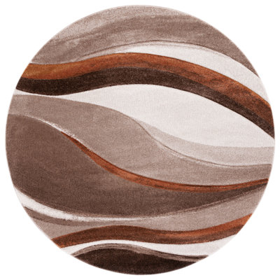 Tapis beige / brun à motif abstrait Ducor