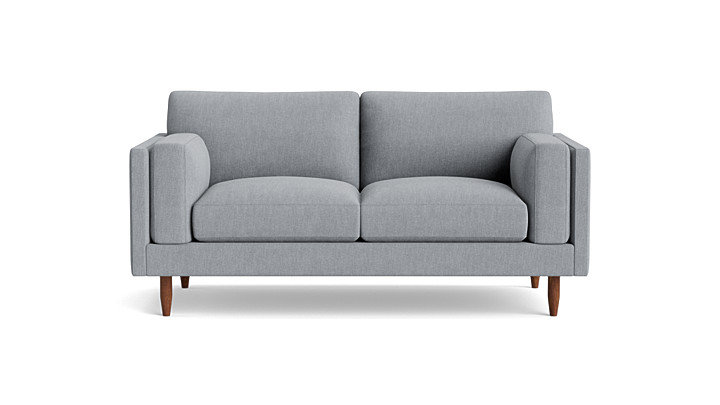 Skinny Fat Sofa ("85"), Performance Weave - Zinc