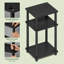 Turn-N-Tube 34.04cm W Manufactured Wood Bedside Table