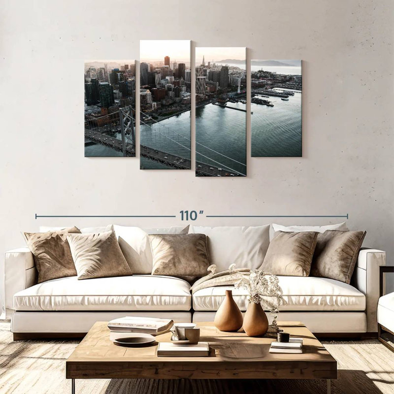 Sireci San Francisco Sun Rising, 48" H x 75" W