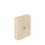 Horloge de table rectangulaire en marbre travertin clair