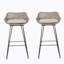 Tabouret de bar en PE avec coussins confortables et pieds en épingle à cheveux en métal durables pour une utilisation extérieure