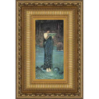 "Circe Invidiosa, 1892" par John William Waterhouse, reproduction d'art encadrée avec quincaillerie