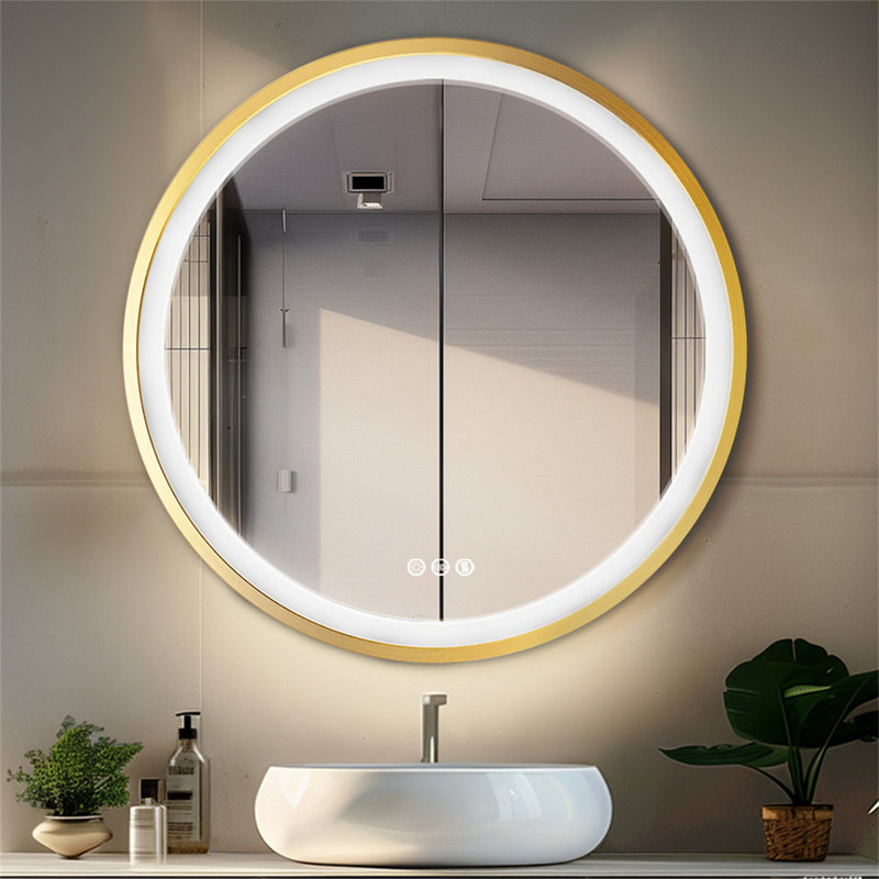 Cheli Aluminium Round Mirror, 80cm x 80cm