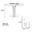 Table ronde Mid-Century frittée-817061229
