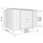 Absco Premier 10' W x 10' D Metal Galvanized Steel Weather Resistant Storage Shed Monument Gray-92300890