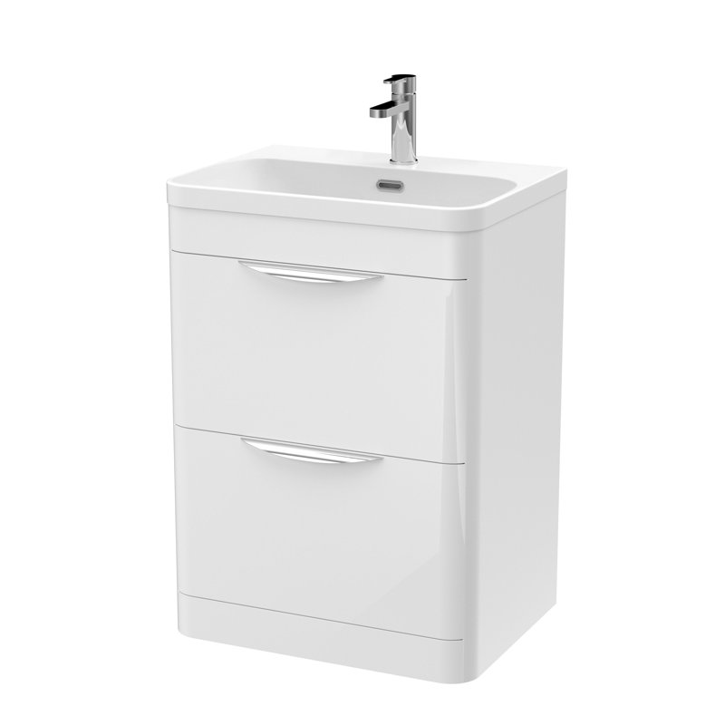 Parade 607 mm Bathroom Vanity, Gloss White