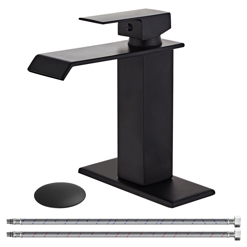 Single-Hole Single-handle Bathroom Faucet, Matte Black