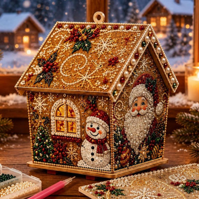 5.7'' Wood Hanging Figurine Ornament
