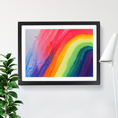Watercolour Rainbow Vol.1 Abstract - Single Picture Frame Print