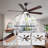 60" 6 Blade Ceiling Fan With Remote Control And Led Light-981423398-981423397