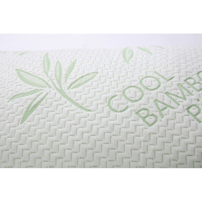 Queen White Bamboo Memory Foam Cooling Pillow