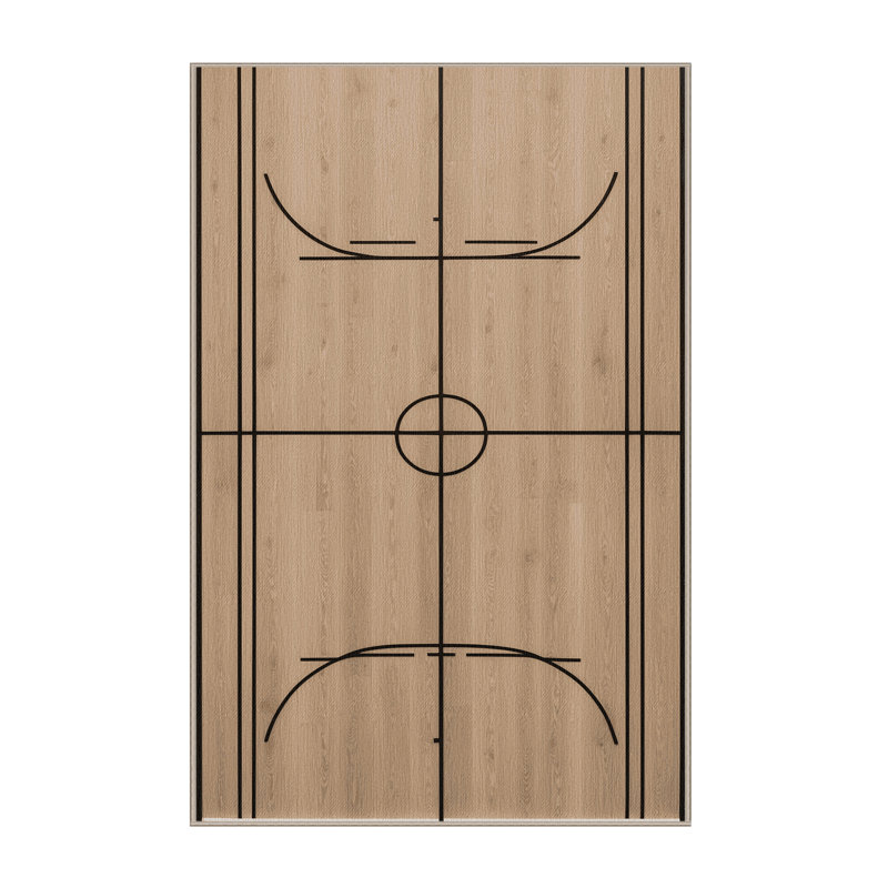Tapis lavable Badminton Court Sports, Rectangulaire 8 pi x 12 pi