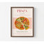 Pizza, reproduction d'art - affiche de cuisine italienne rétro 