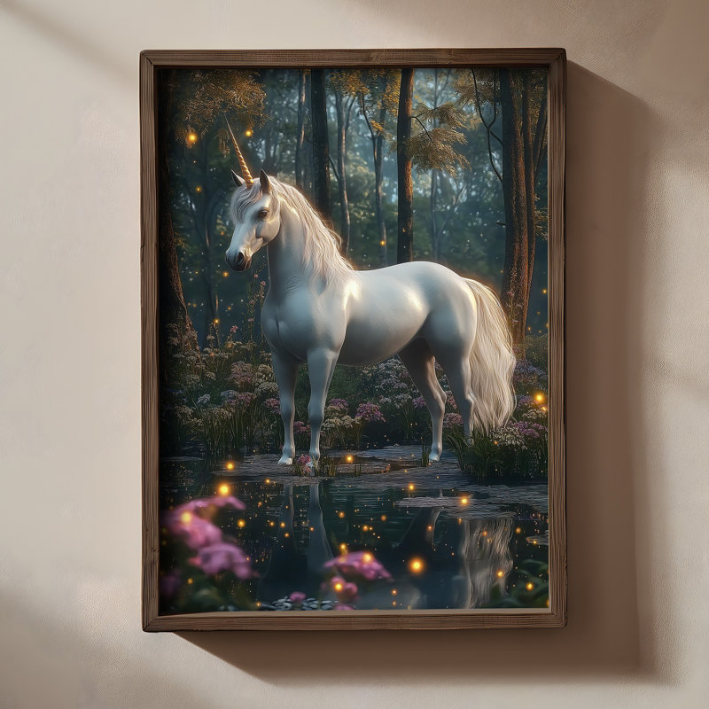 Elegant Decorative Framed MDF Painting, 19.7 x 27.6 x 0.1 inches | 100% MDF (3 mm Thick) with 100% Pine Wood Frame | UV Printed Art for Home Décor, Ideal for Living Room, Office & Gallery Wall Display