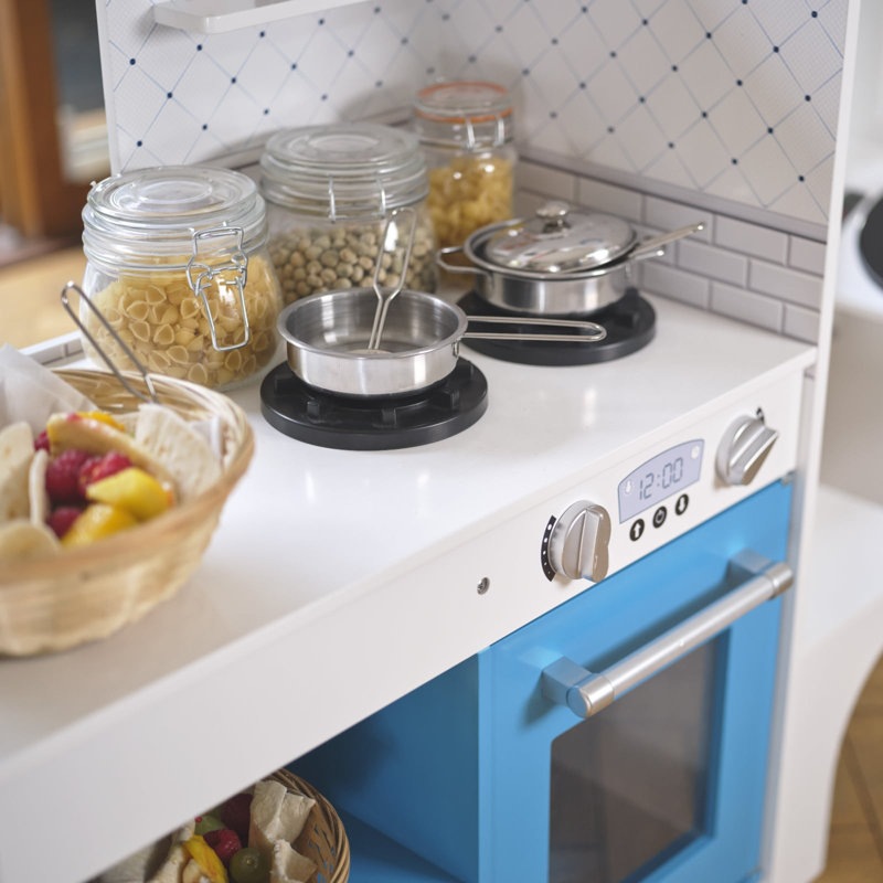 Chariot de cuisine et cuisine en bois avec cabine de conduite Plum® 3-en-1