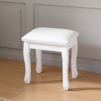 Berber Sleek Design Solid Vanity Stool for Making Up by Red Barrel Studio