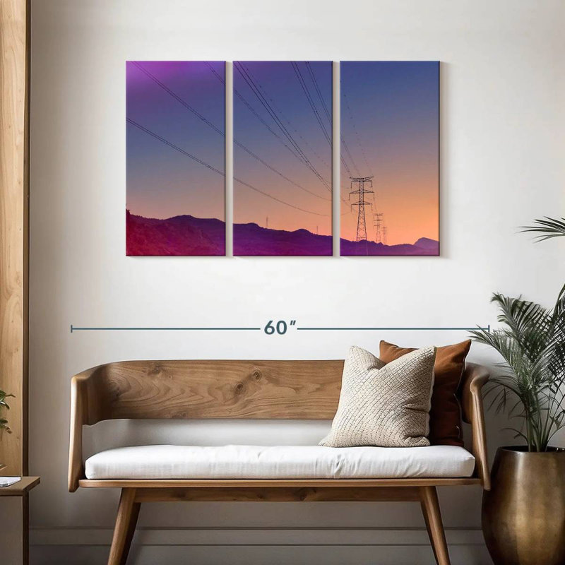 Lilie Power Lines, 28" H x 45" W