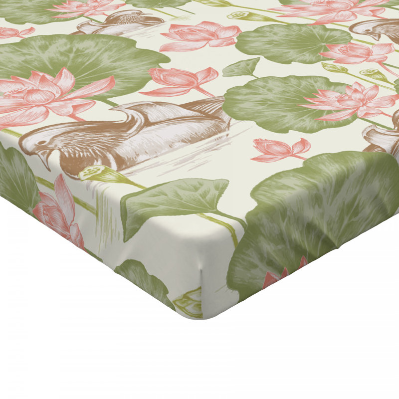 Drap-housse en caoutchouc/fleurs, Drap-housse grand
