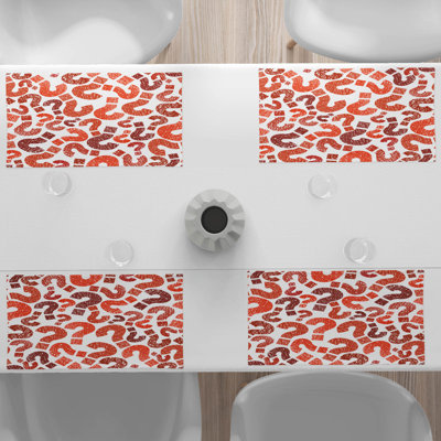 Polyester Abstract Rectangle Placemat