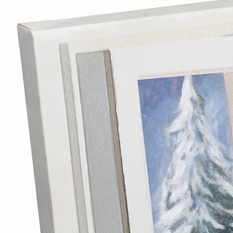 Art sur toile pour fenêtre christmas wonderland Bradyn, H 24 po x l 36 po x P 1,25 po