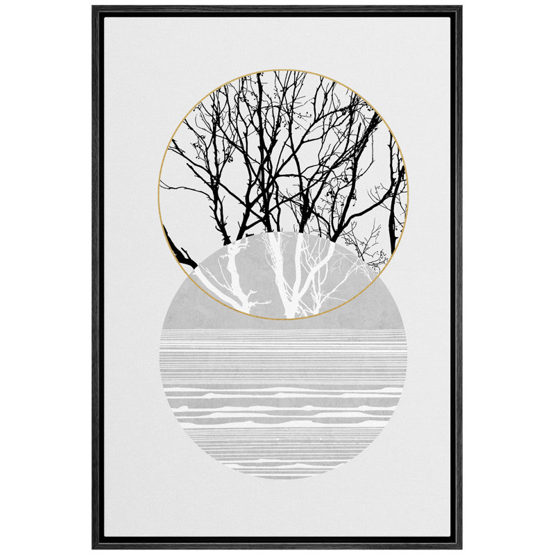 Print, 24" H x 16" W x 1.5" D, Black Framed