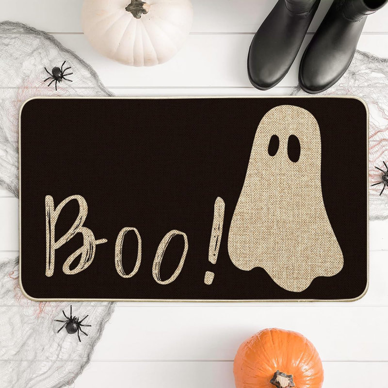 Paillasson Ghost Boo Halloween, L 17 po x L 29 po