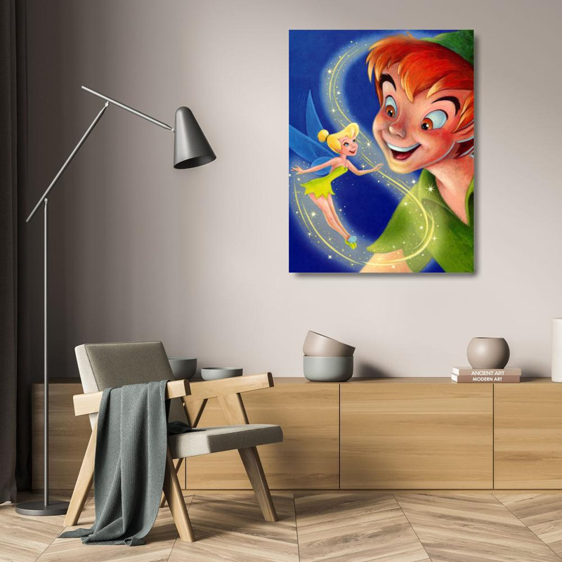 Clochette et Peter Pan - une touche de magie, H 24 po x l 18 po