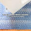 Tapis bleu réversible en jute tressé Damell-110777324
