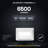 LED Refractor Wall Pack Light, 6,500 Lumens, 4000K, 50W, Outdoor Wall Light, Dusk-to-Dawn, 0-10V Dimmable Wall Lamp - White-111757812