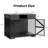   44" Farmhouse Dog Crate Furniture for Medium & Large Dogs with Lockable Double Doors, 2 Storage Drawers & Open Shelf, Wooden Indoor Kennel Console Table-72076288-82377668