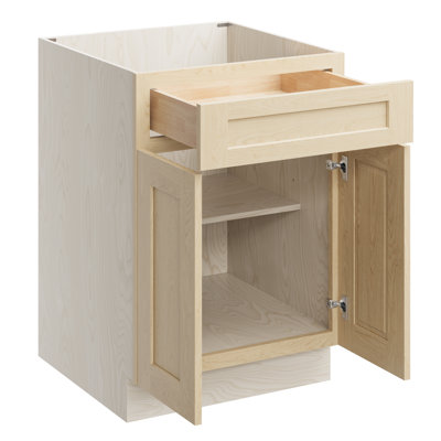 CASAINC Ready-to-Assemble W24" X H34.5" X D24" Kitchen Cabinet Base Cabinet