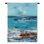 Coastal Connection | Woven Tapestry Wall Art Hanging | Vibrant Contemporary Ocean Composition | 100% Cotton USA Size 35x46