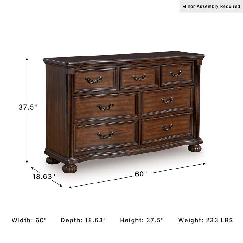 Flosie 60'' W 7 - Drawer Dresser