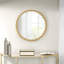 Miroir mural rond Marlowe Dia. avec cadre en métal.-70892920-86070771