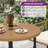 5-Piece Outdoor PE Rattan Dining Set – Round Table with Umbrella Hole & 4 Wicker Chairs