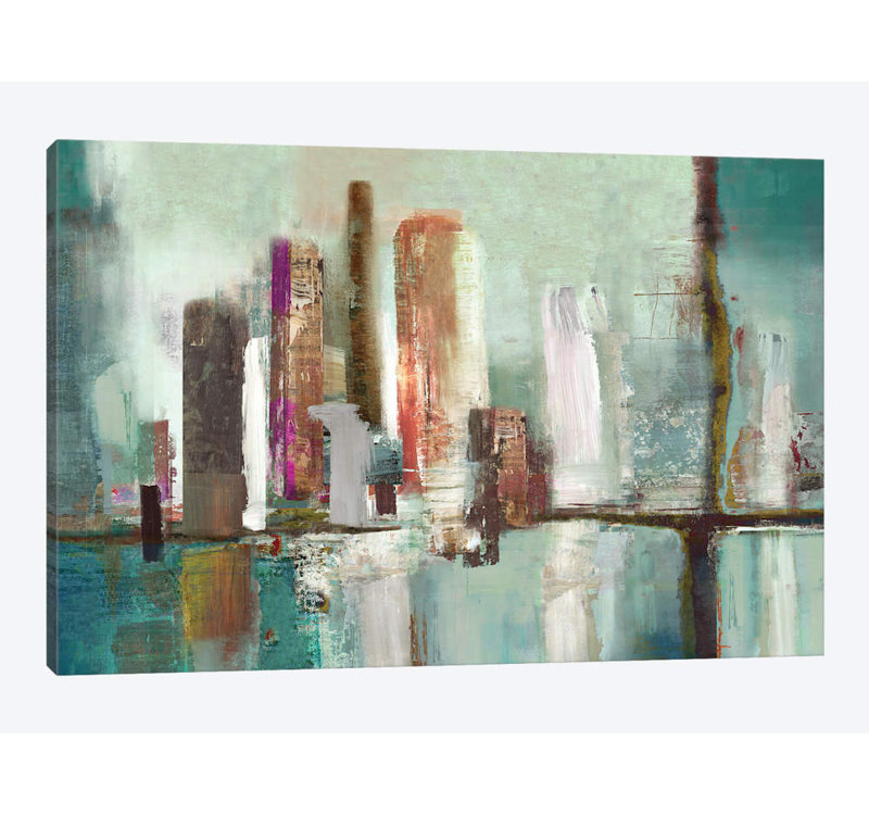 « illumination i », impression sur toile, H 26 po x l 40 po x P 1,5 po, Pas de tapis, Toile tendue