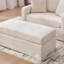 Fauteuil d'appoint et repose-pieds de style campagnard moderne de 43,9 pouces de large avec housse amovible et lavable et coussins cylindriques-1006576445