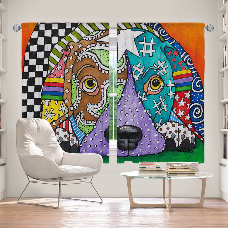 Pranzal Room Darkening Curtain Pair, 40" W x 52" L