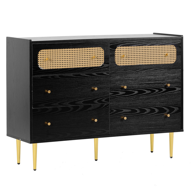 Commode 6 tiroirs, commode pour chambre à coucher, armoire de bureau à domicile, armoire moderne