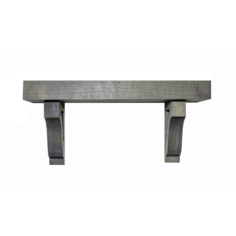 Rayne 2" Shelves/W Corbels, 9" H x 30" W x 6" D