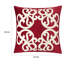 Housse de coussin décoratif carré en velours rouge Dery 20 x 20 Dery-122359333