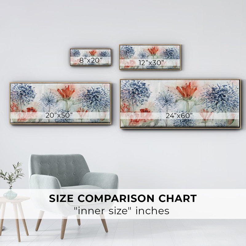 Tiger Lily Field- Framed Canvas