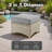 2-Person Outdoor Seating Group With Cushions And Ottomans,  All-Weather Wicker Patio Set-15515822