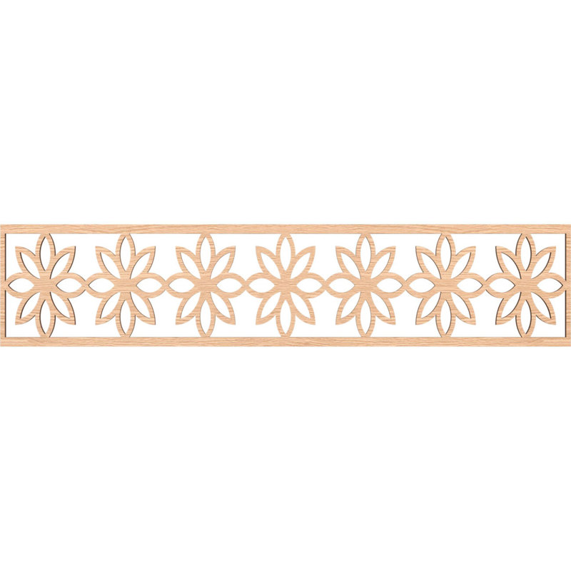 Moulure de marguerite Daisy, Chêne rouge, H 10 po x l 46,75 po x P 0,25 po