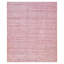 Pink Solid Textured Silk Rug - 8' x 10'